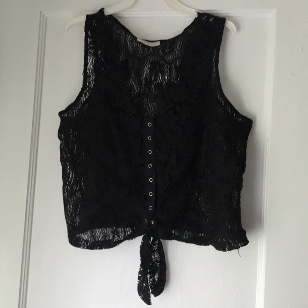 Black lace shirt